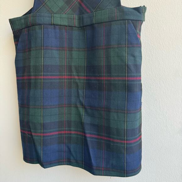 Forever 21 Navy and Blue Plaid Overall Dress - Small - Picture 2 of 6